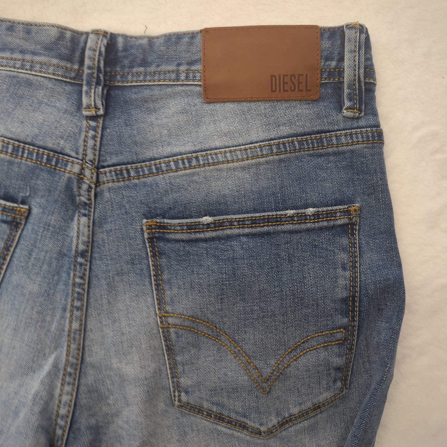 Diesel Blue Slim Fit Distressed Denim Jeans Men W32 L32
