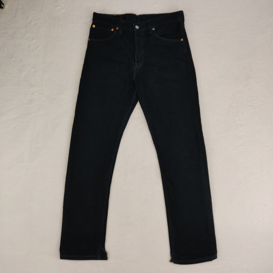Levi's 535 Vintage Black Straight Fit Denim Jeans Men W32 L32
