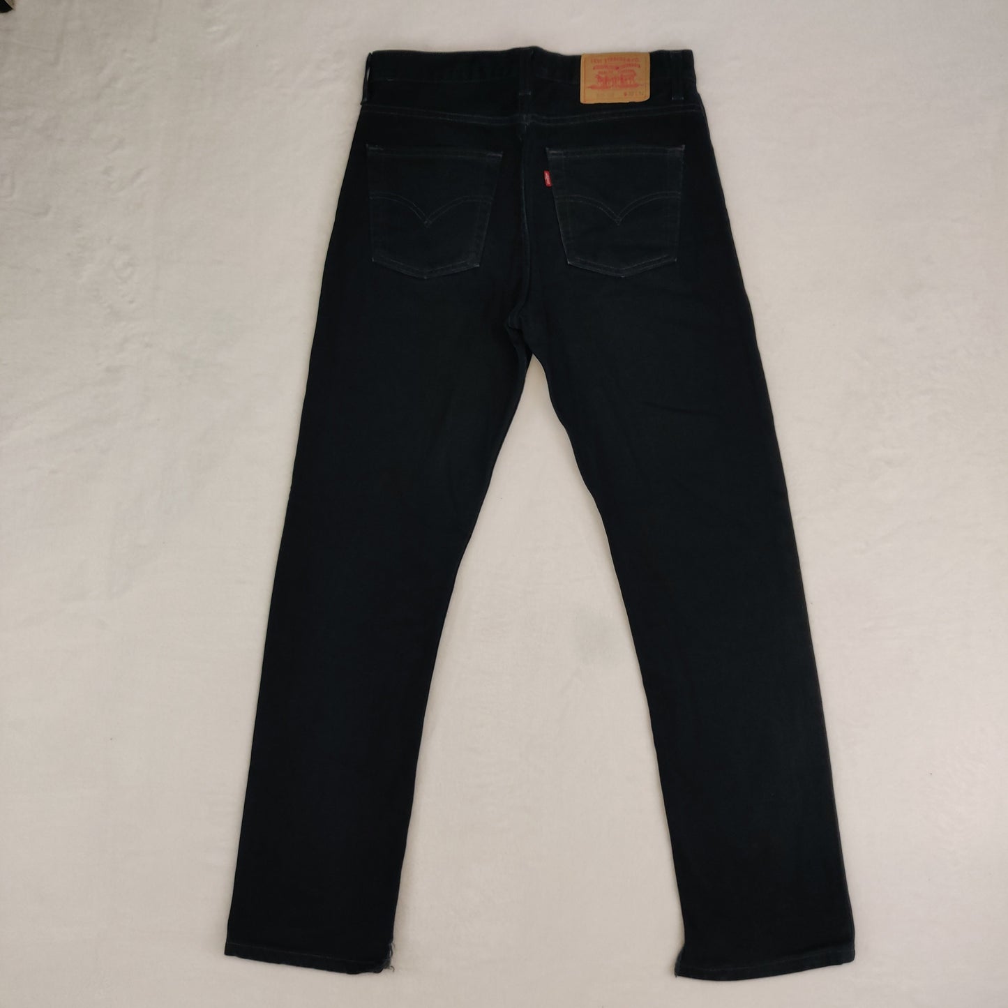 Levi's 535 Vintage Black Straight Fit Denim Jeans Men W32 L32