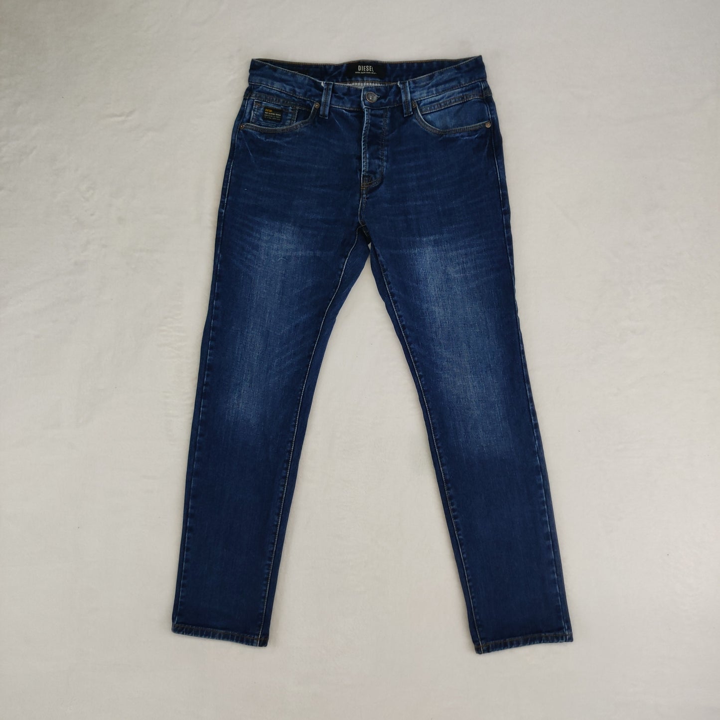Diesel Tapered Blue Hand Made Ring Spun Denim Jeans Men W30 L30