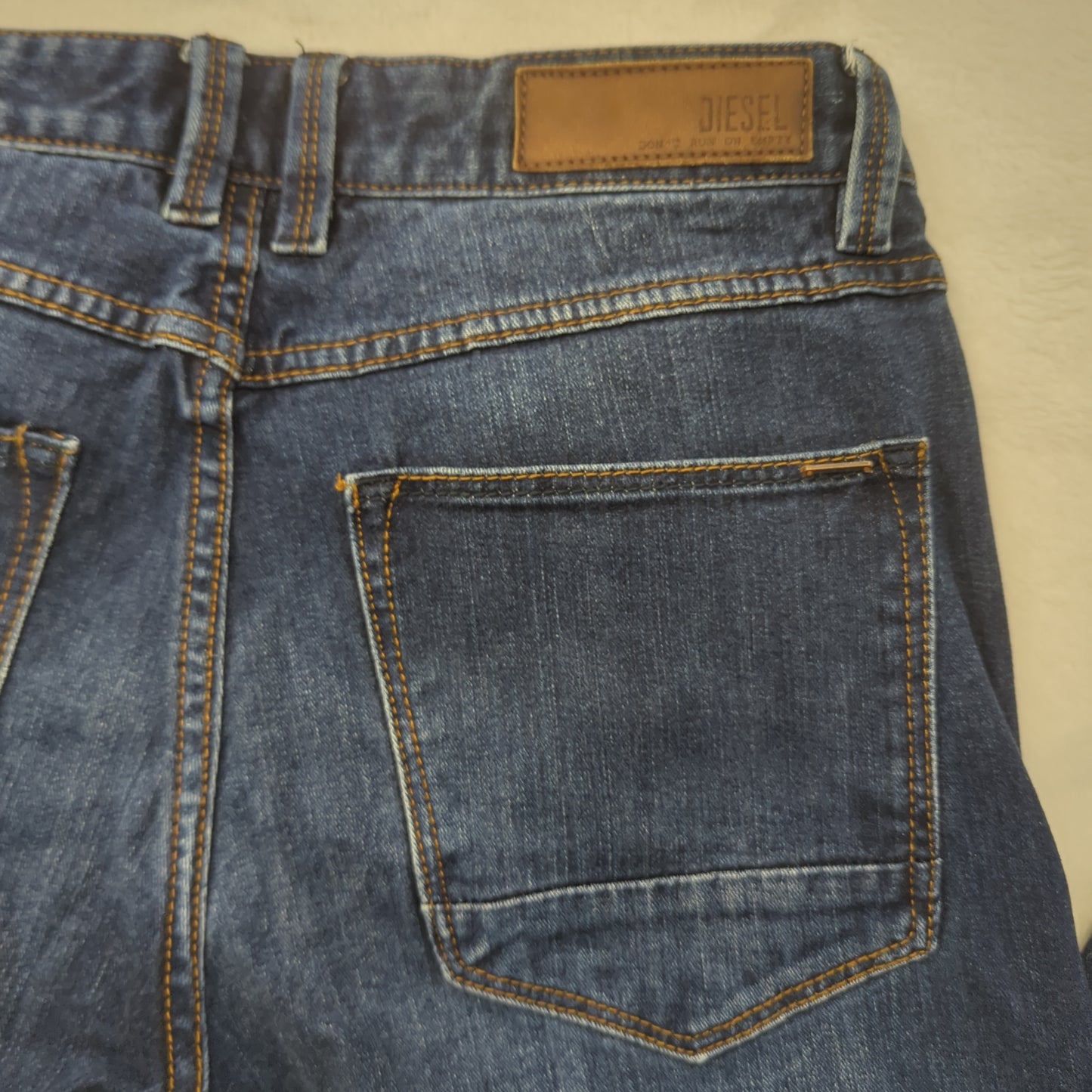 Diesel Tapered Blue Hand Made Ring Spun Denim Jeans Men W30 L30