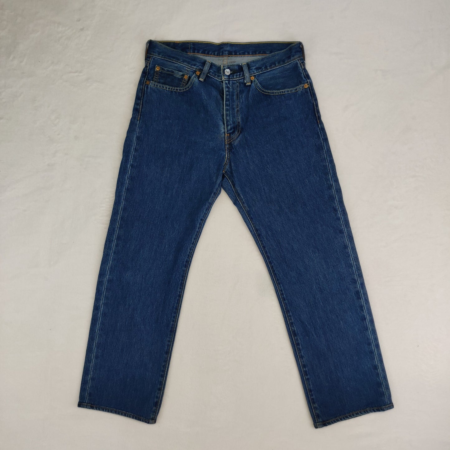 Levi's 751 Blue Straight Fit Denim Jeans Men W32 L30