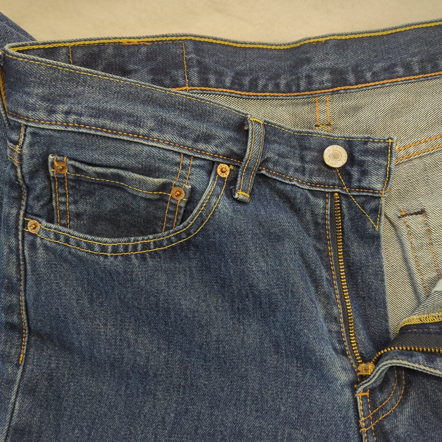 Levi's 751 Blue Straight Fit Denim Jeans Men W32 L30
