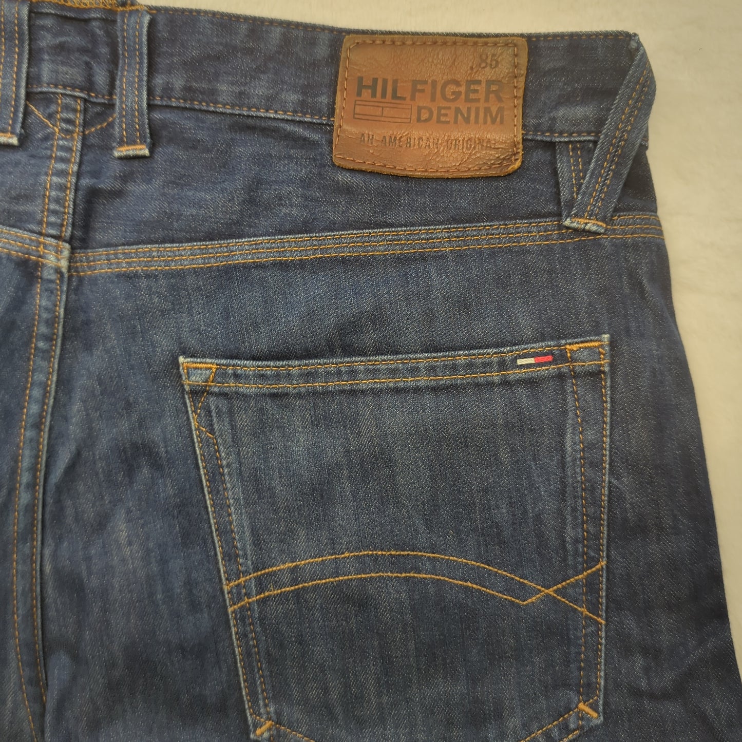 Tommy Hilfiger Ronan Michigan Raw Blue Denim Jeans Men W36 L32