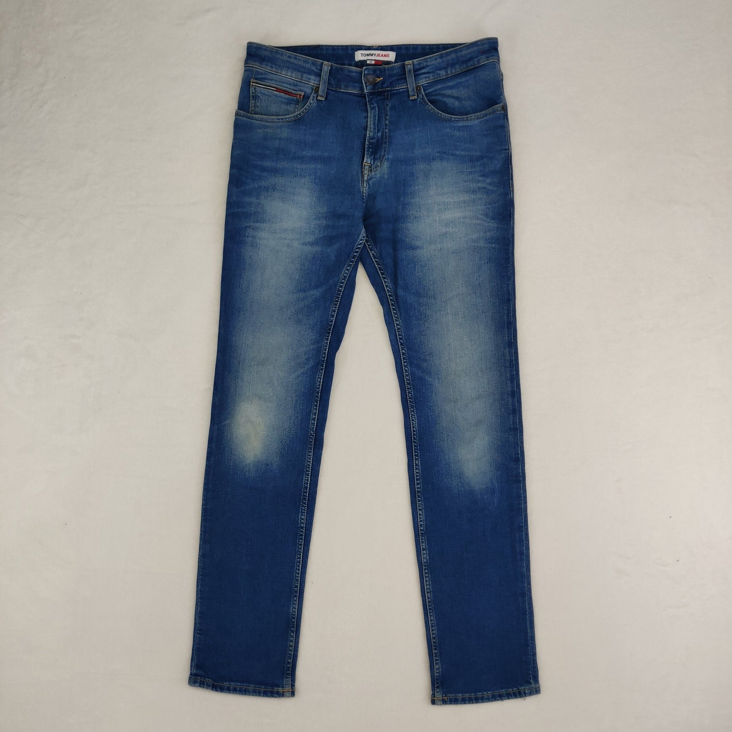 Tommy Hilfiger Blue Scanton Slim Straight  Fit Denim Jeans Men W32 L32