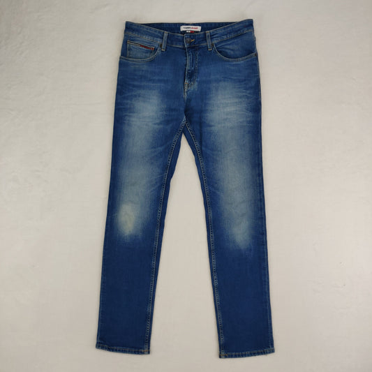 Tommy Hilfiger Blue Scanton Slim Straight  Fit Denim Jeans Men W32 L32