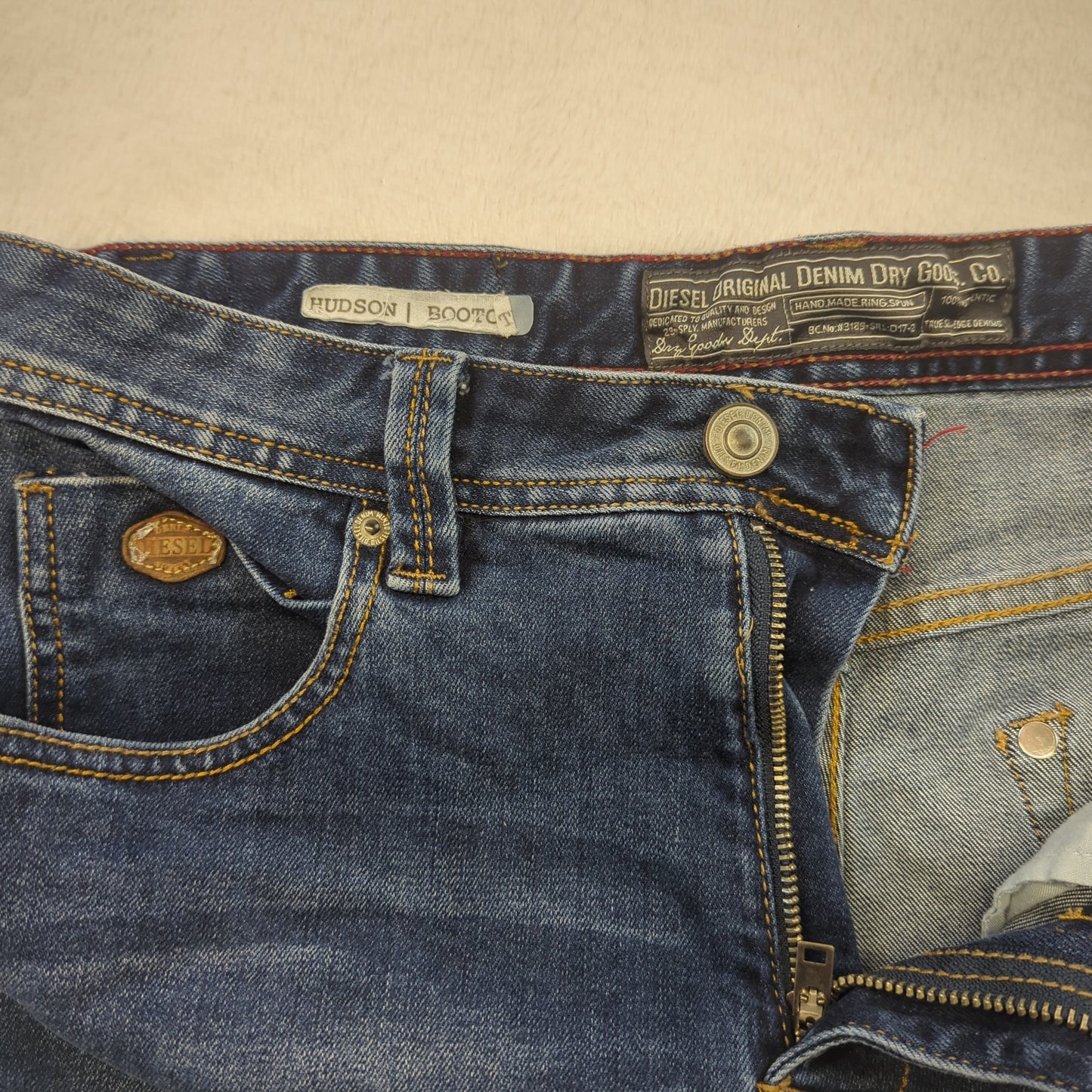 Diesel Hudson Bootcut Blue Denim Jeans Men W32 L32