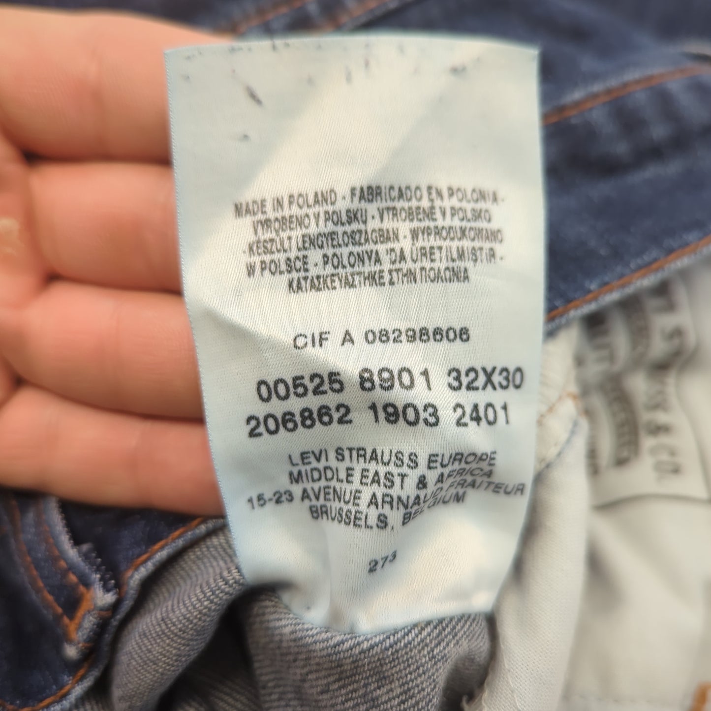 Levi's 525 Vintage Blue Bootcut Denim Jeans Women W32 L30