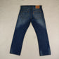 Levi's 506 Blue Comfort Straight Fit Jeans Men W34 L30
