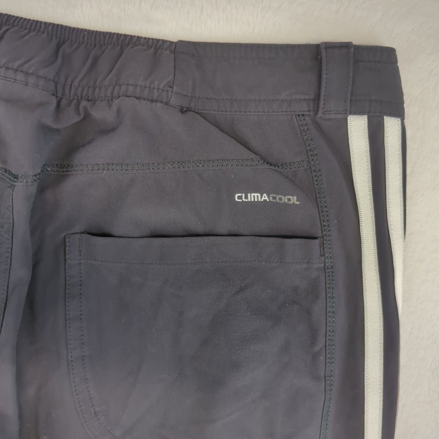 Adidas Vintage Black Windbreaker Track Pants Trousers Women Size UK 10