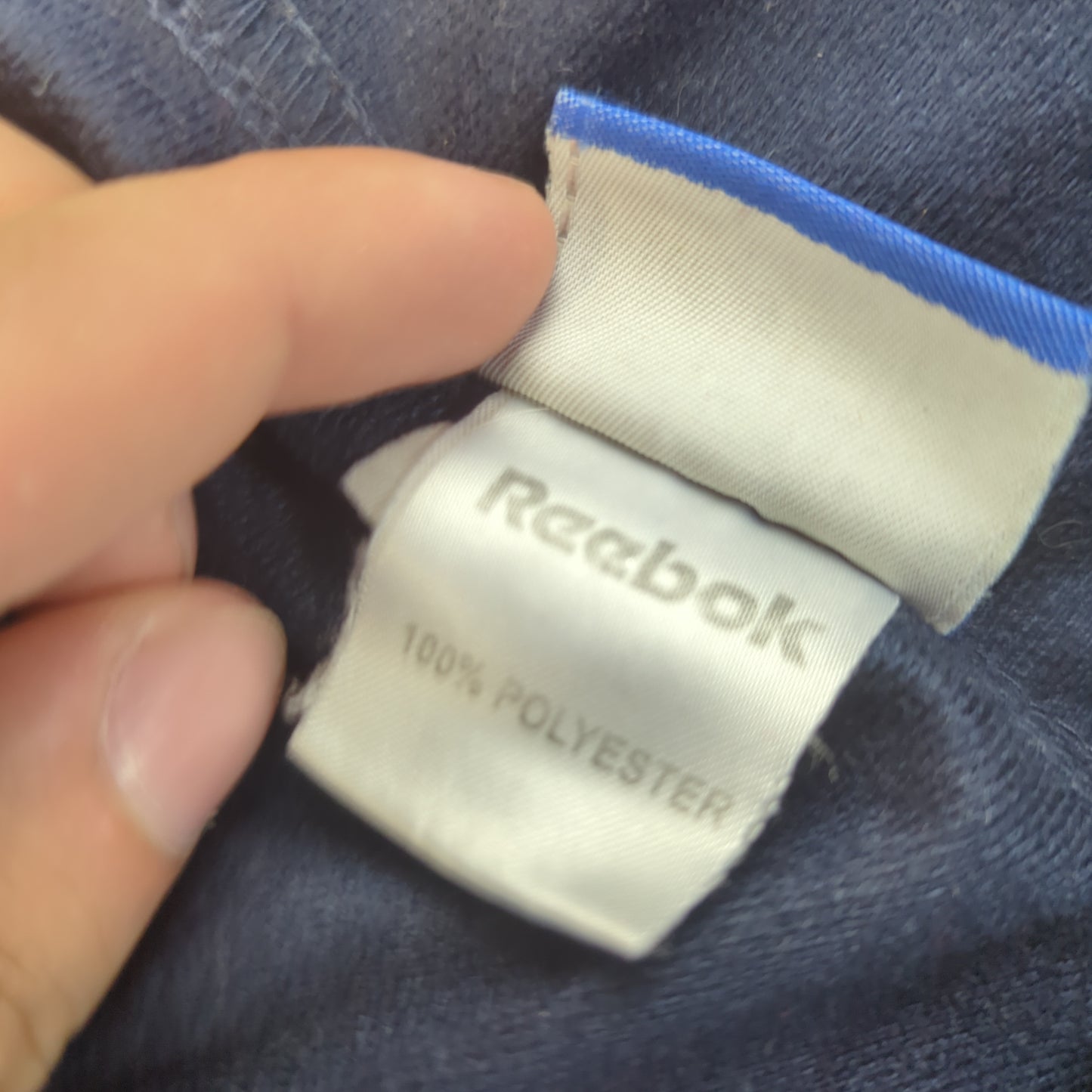 Reebok Vintage Navy Blue Jogger Track Pants Trousers Men Size XL