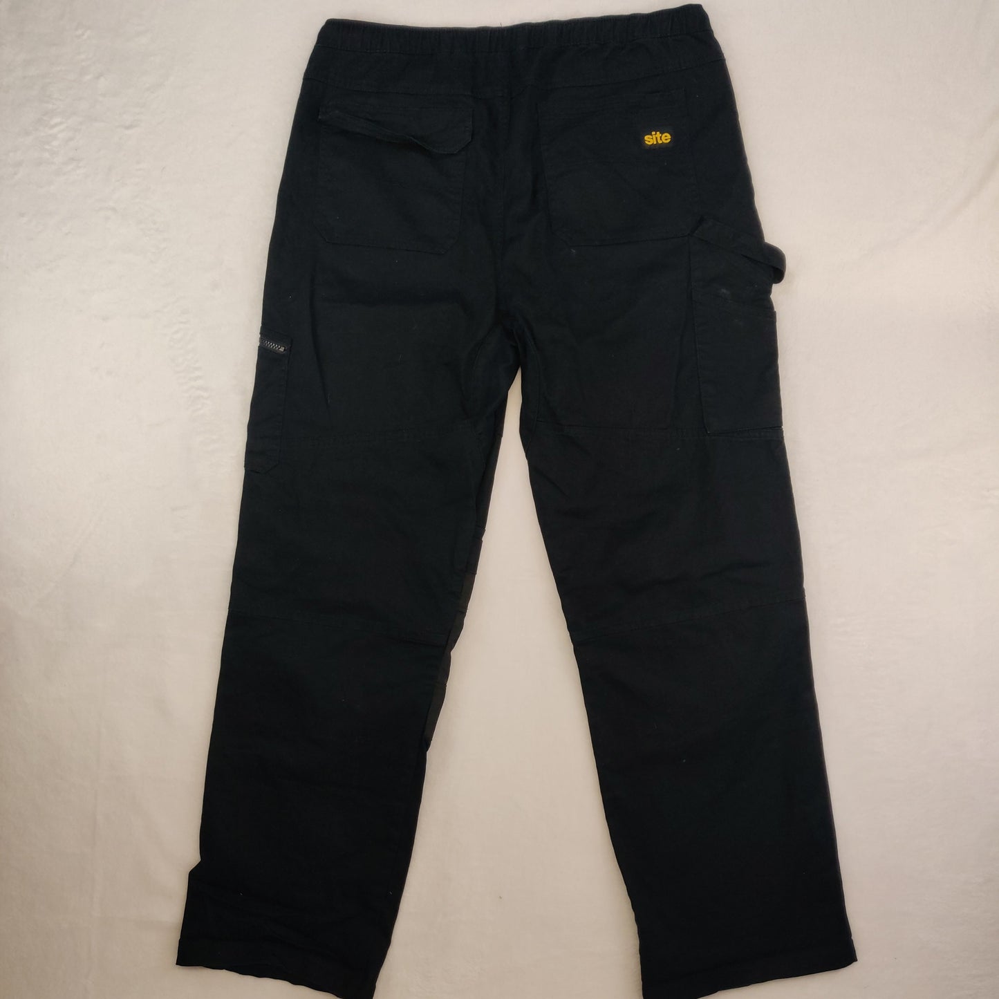 Site Tesem Black Cargo Work Trousers Men W38 L32