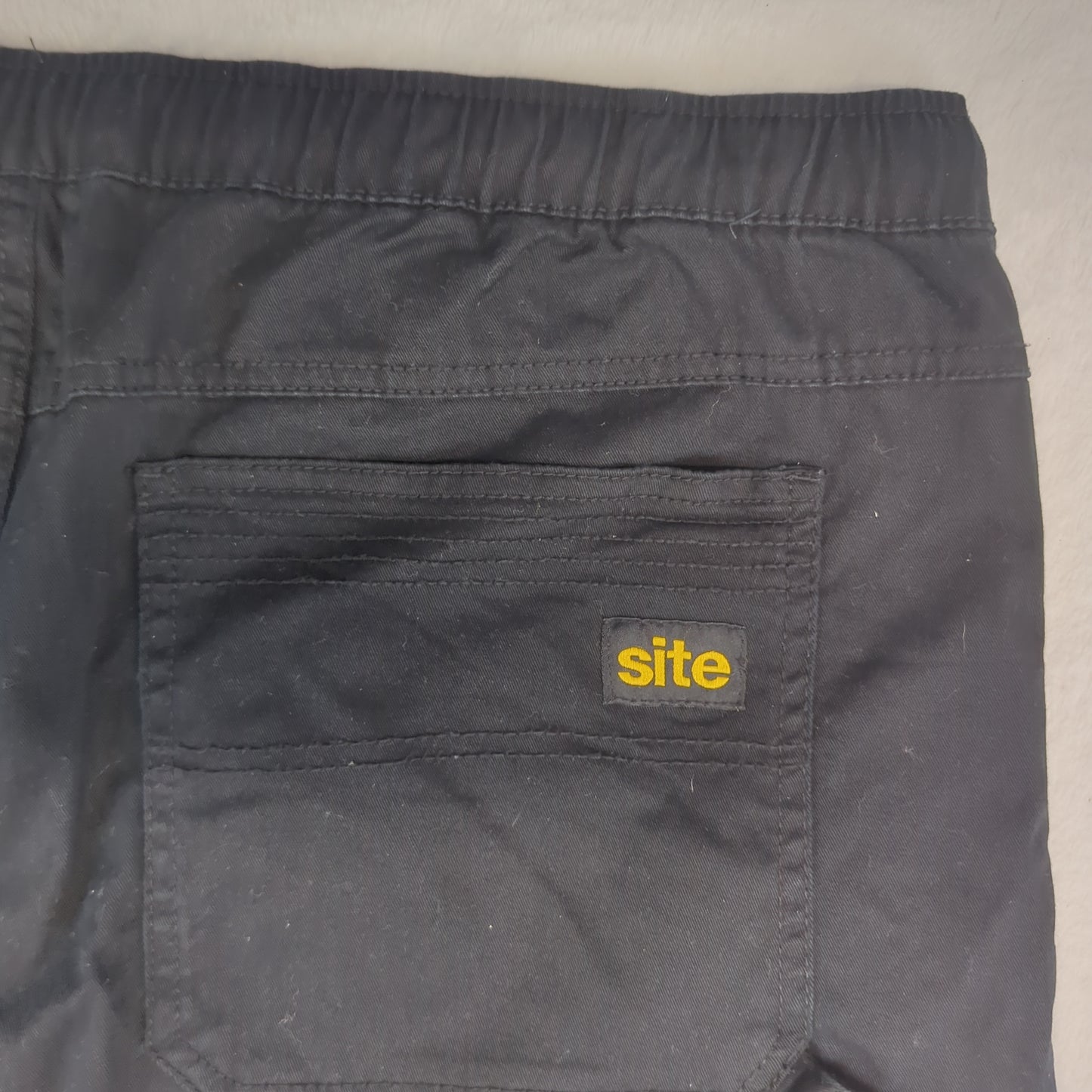Site Tesem Black Cargo Work Trousers Men W38 L32