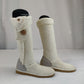 UGG Knit Crochet Wool White Tall Boots Women UK 5.5