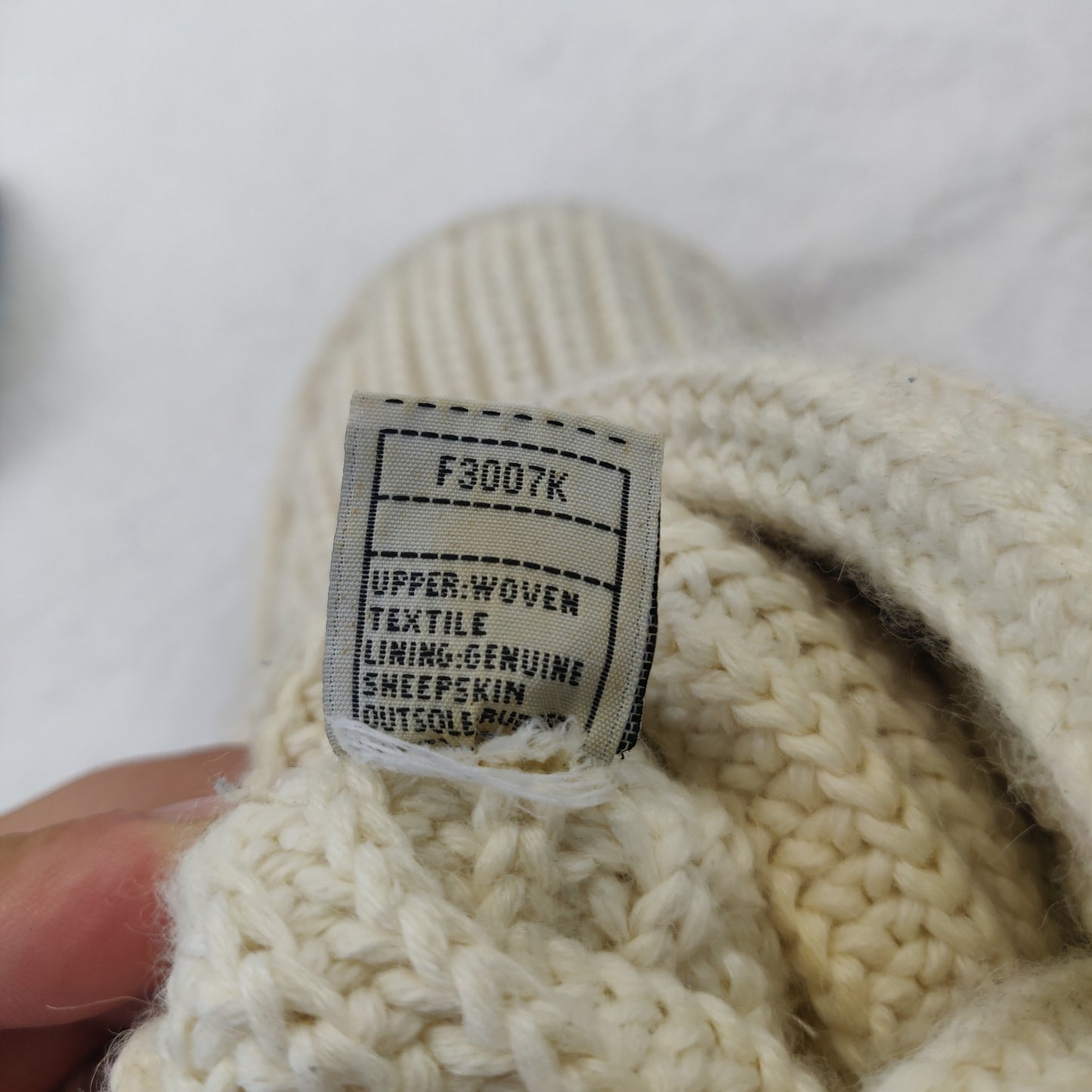 UGG Knit Crochet Wool White Tall Boots Women UK 5.5