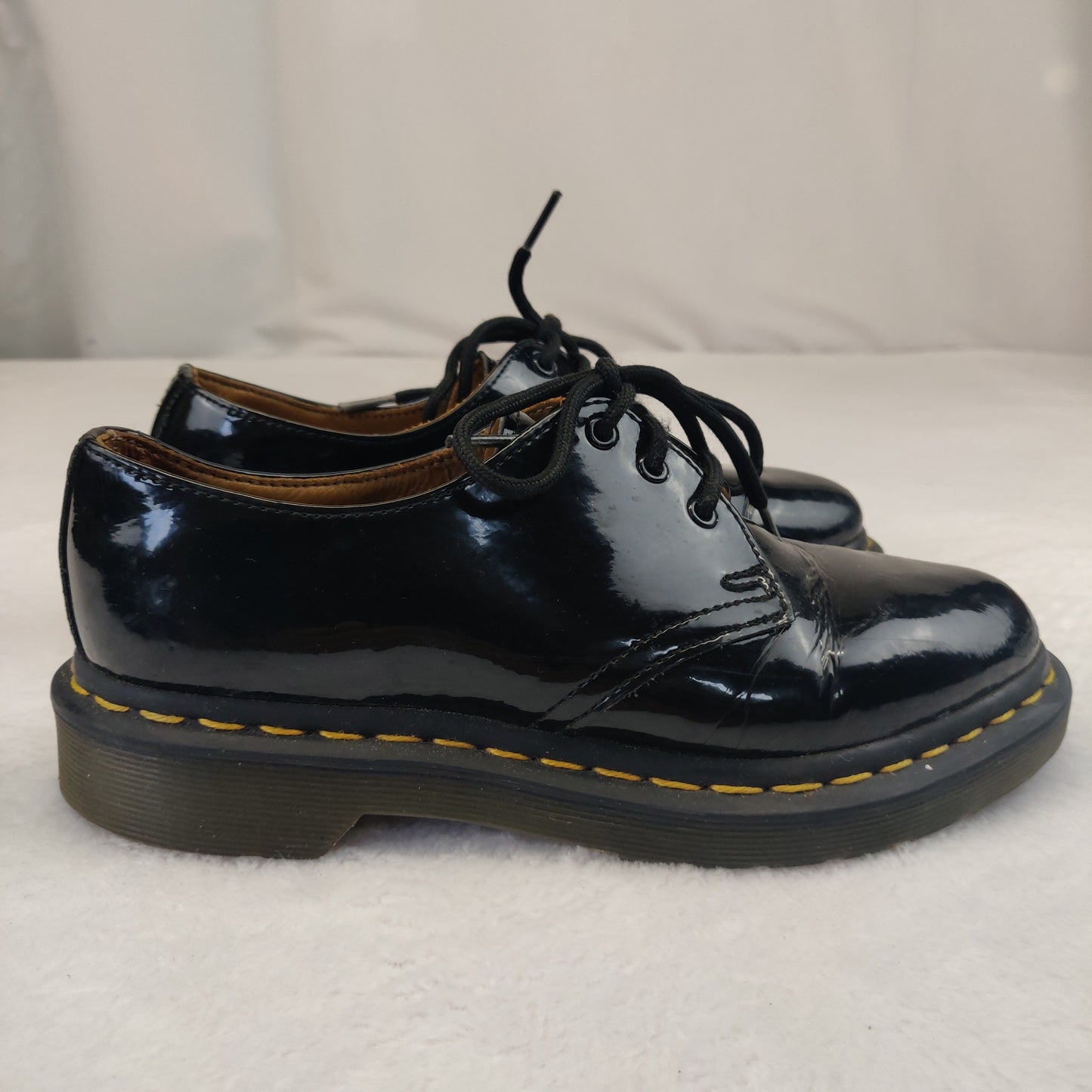 Dr. Martens 1461 Black Leather Loafer Comfort Shoes Women UK 4 EU 37