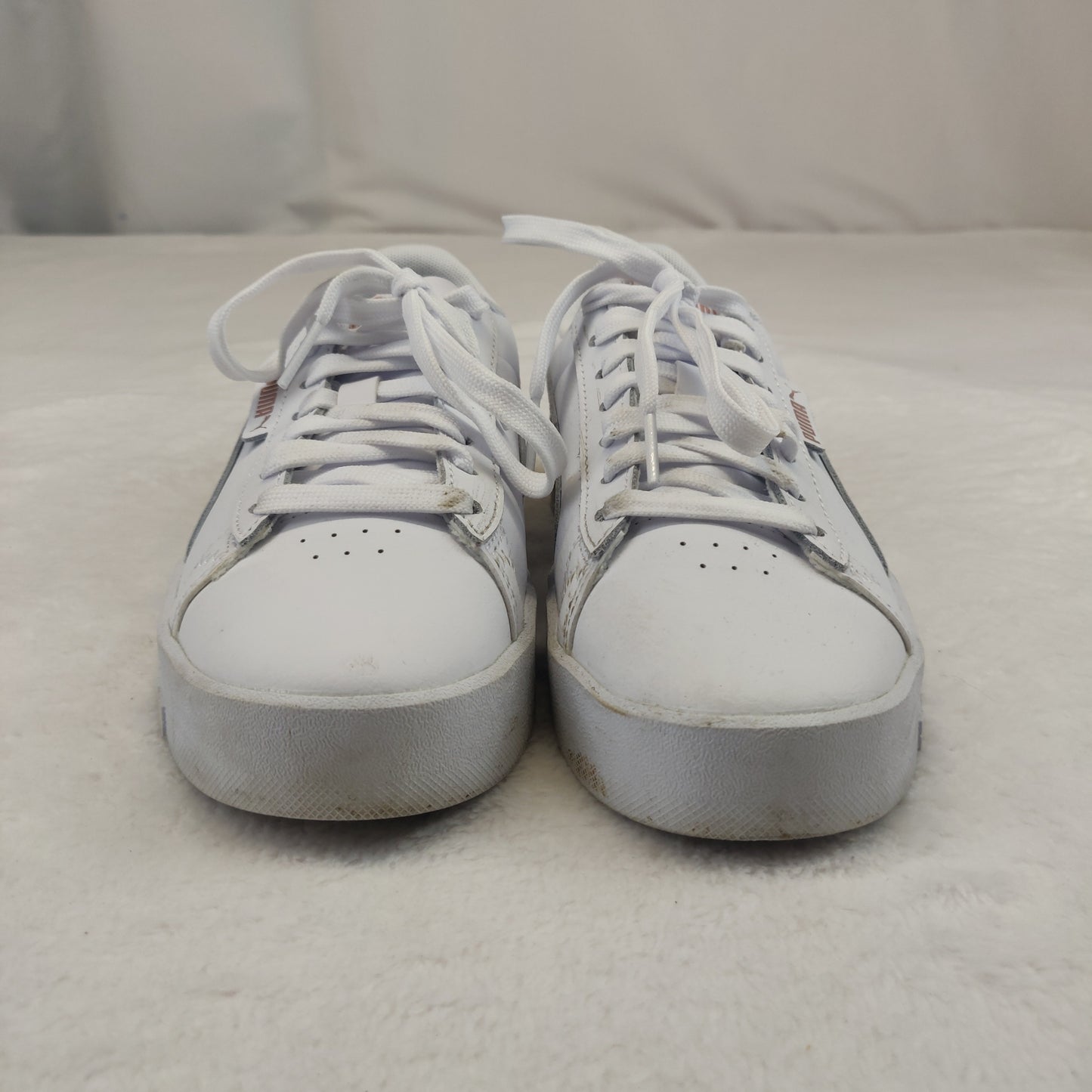 Puma Jada White Leather Sneaker Trainers Women UK 3