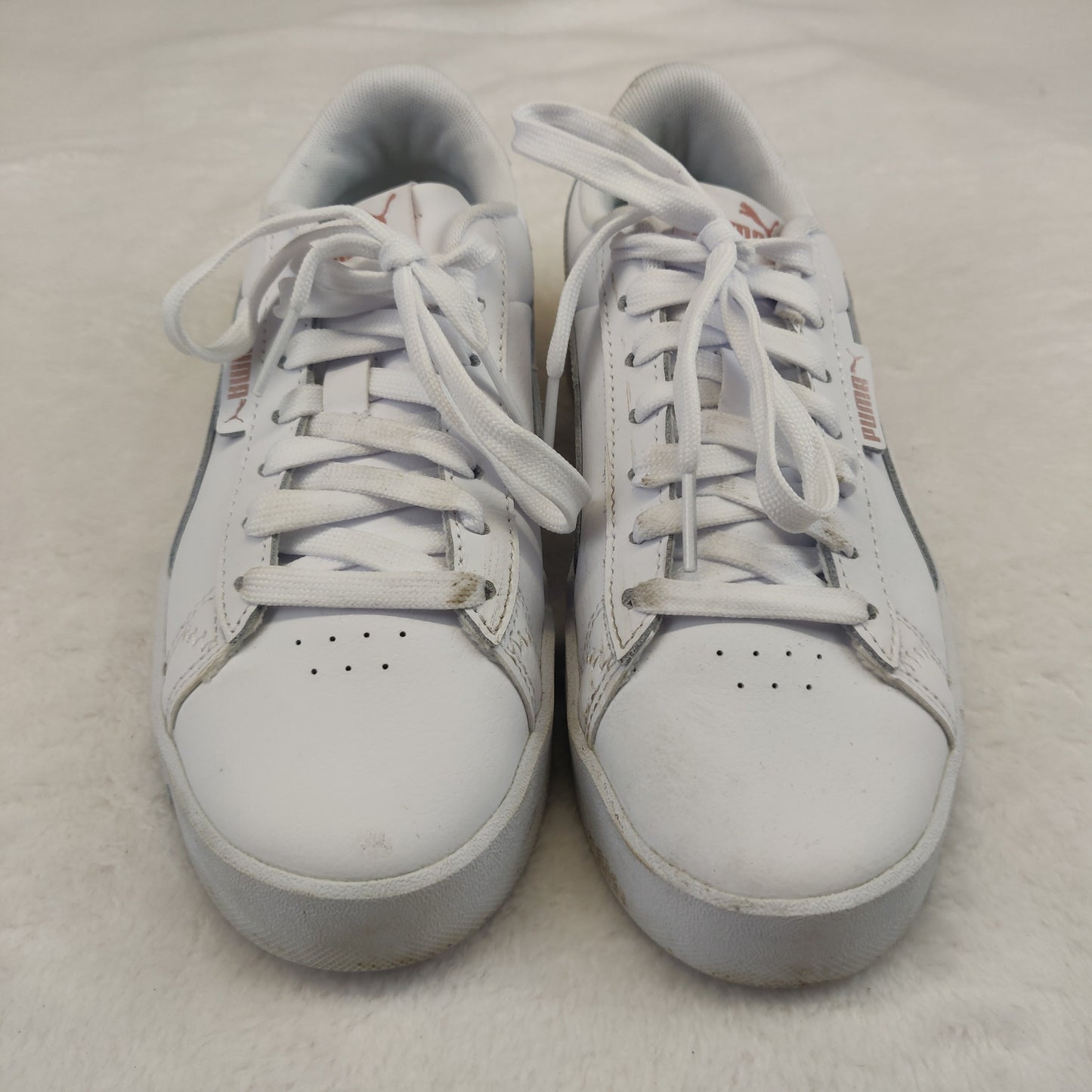 Puma Jada White Leather Sneaker Trainers Women UK 3