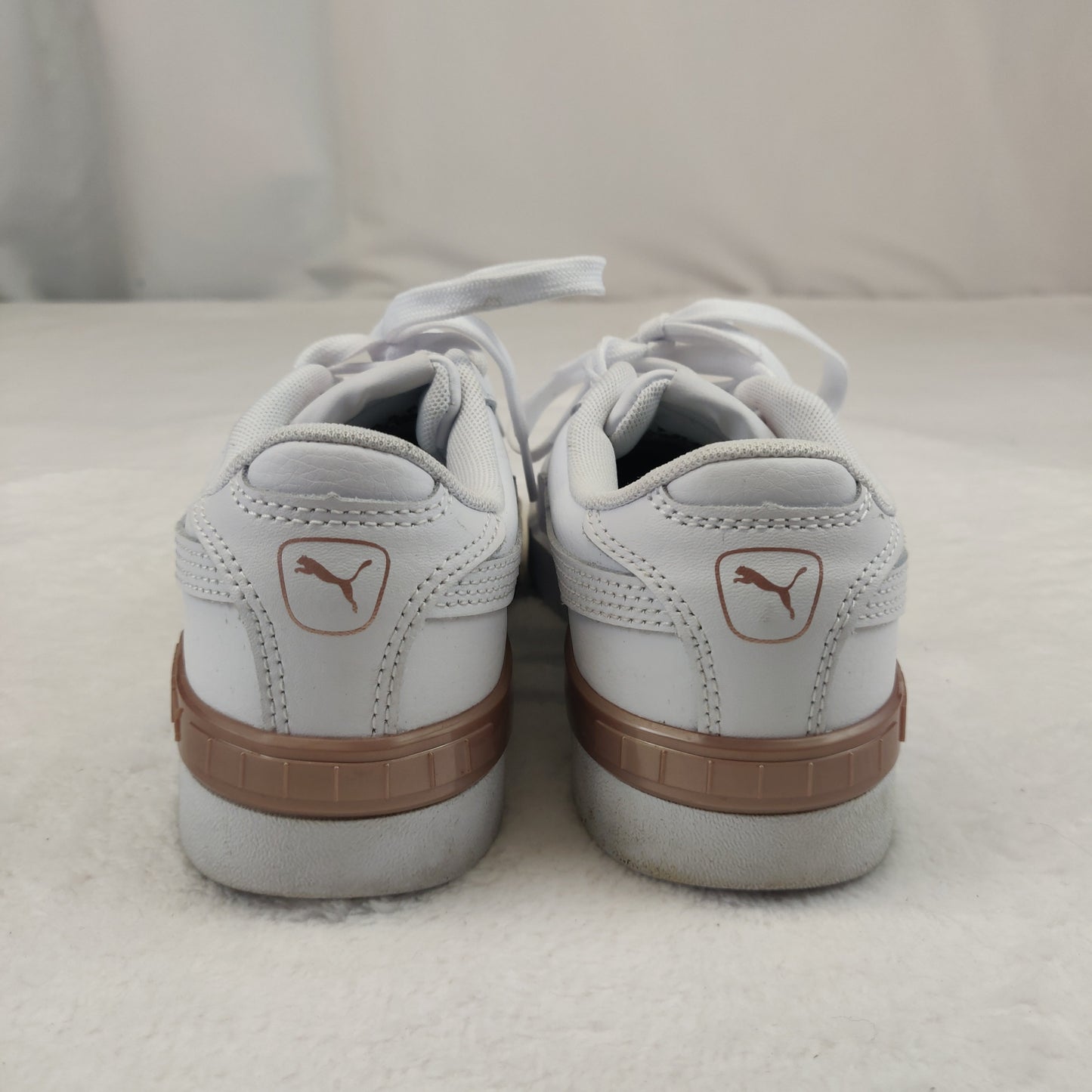 Puma Jada White Leather Sneaker Trainers Women UK 3