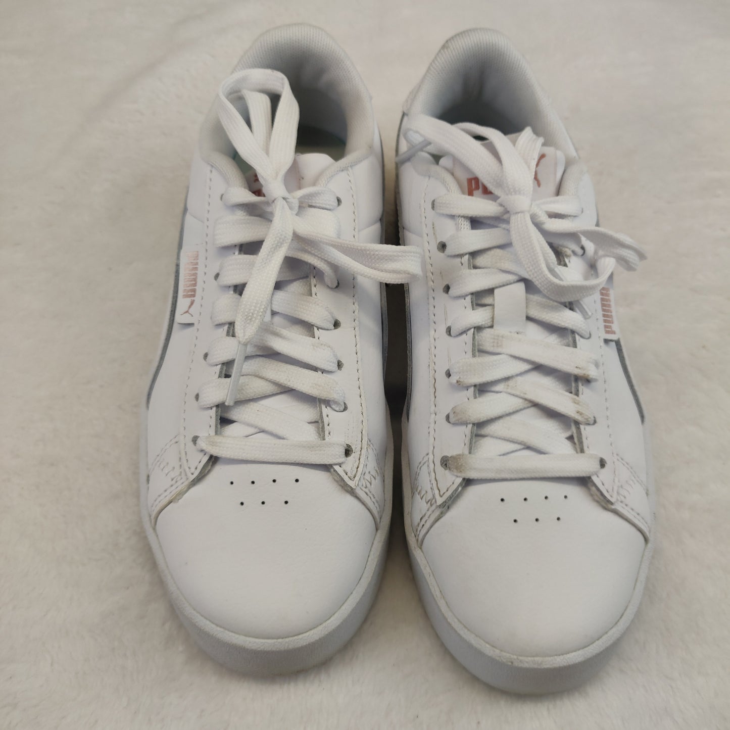 Puma Jada White Leather Sneaker Trainers Women UK 3