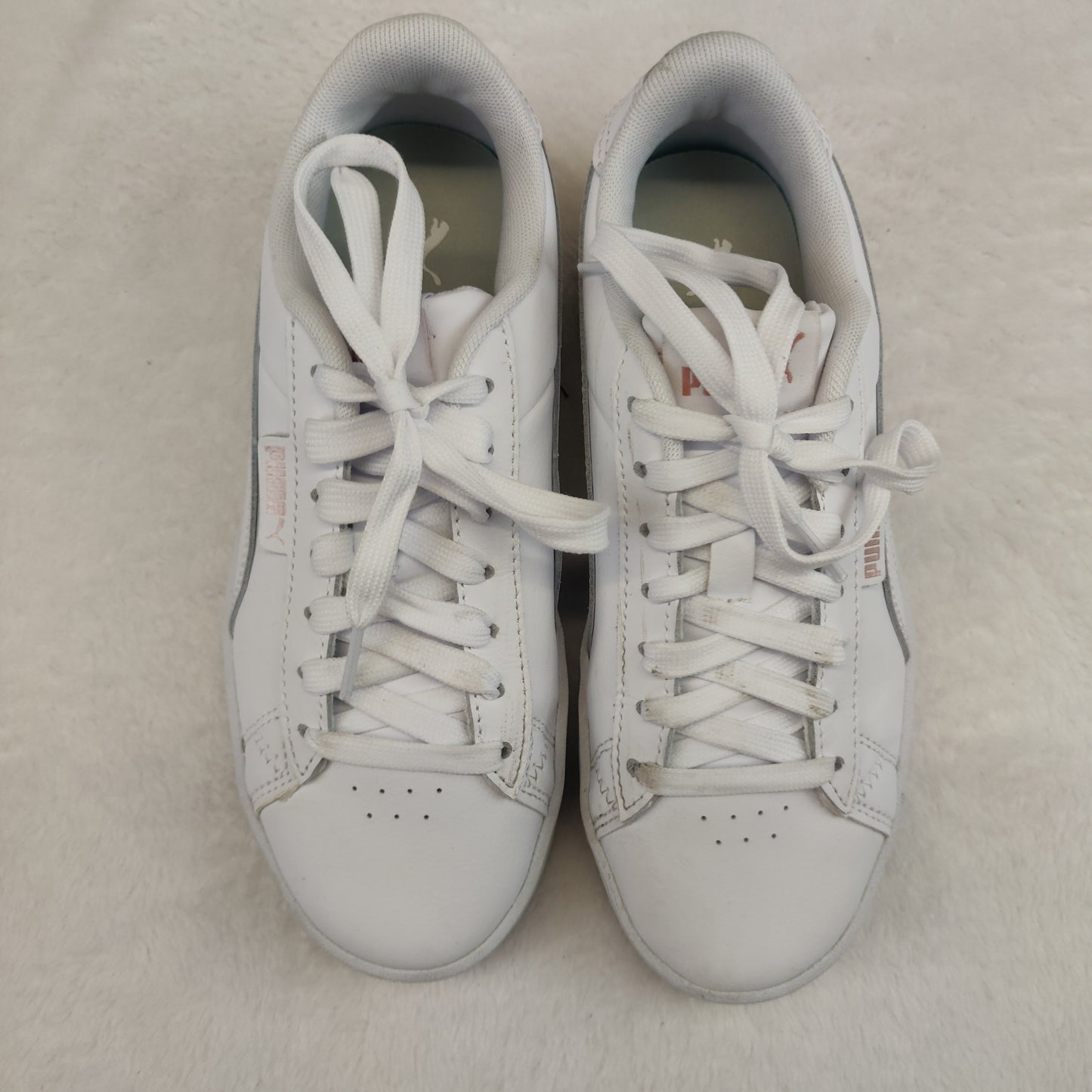 Puma Jada White Leather Sneaker Trainers Women UK 3