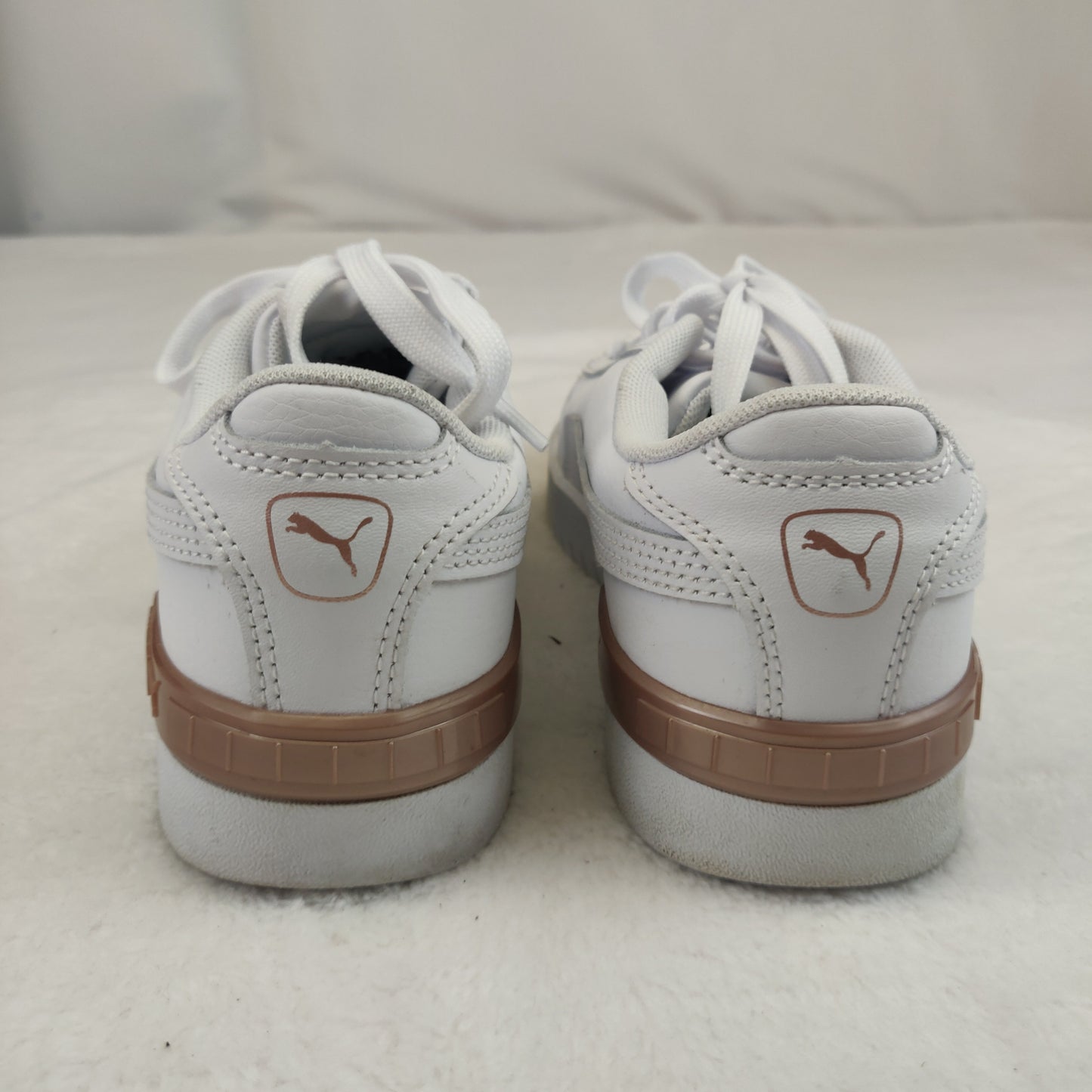 Puma Jada White Leather Sneaker Trainers Women UK 3