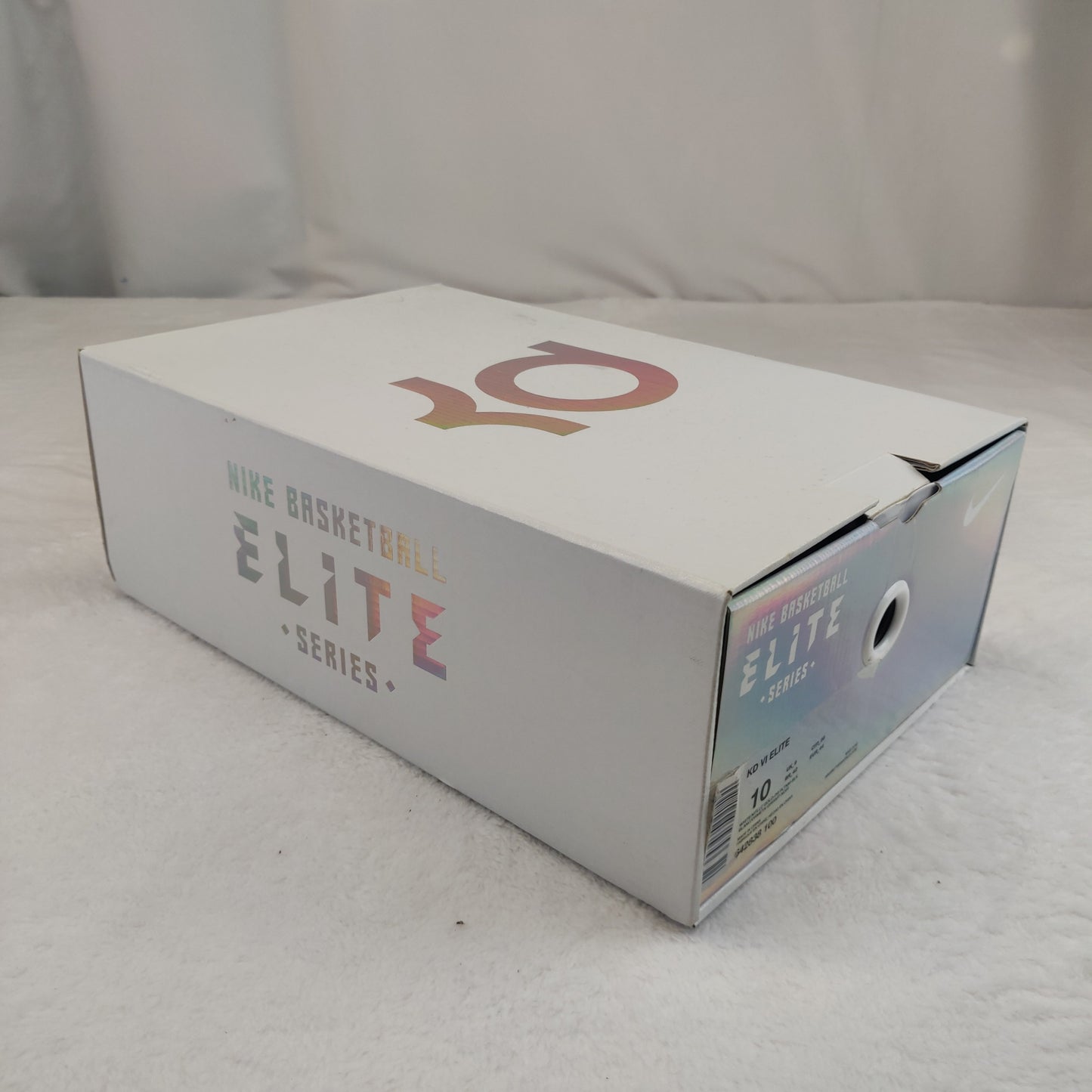 Nike Basketball KD 6 Elite White Gold Sneaker Trainers Men UK 9 - 642838 100