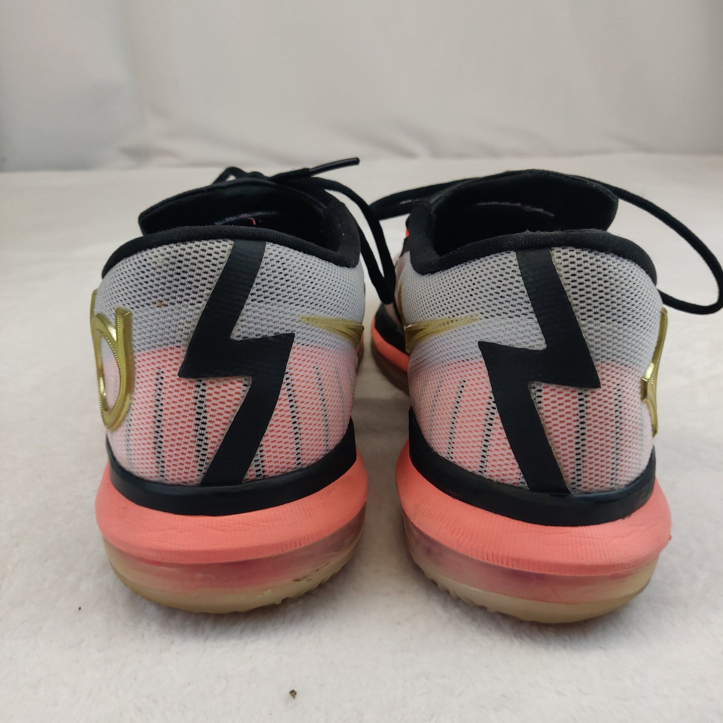 Nike Basketball KD 6 Elite White Gold Sneaker Trainers Men UK 9 - 642838 100