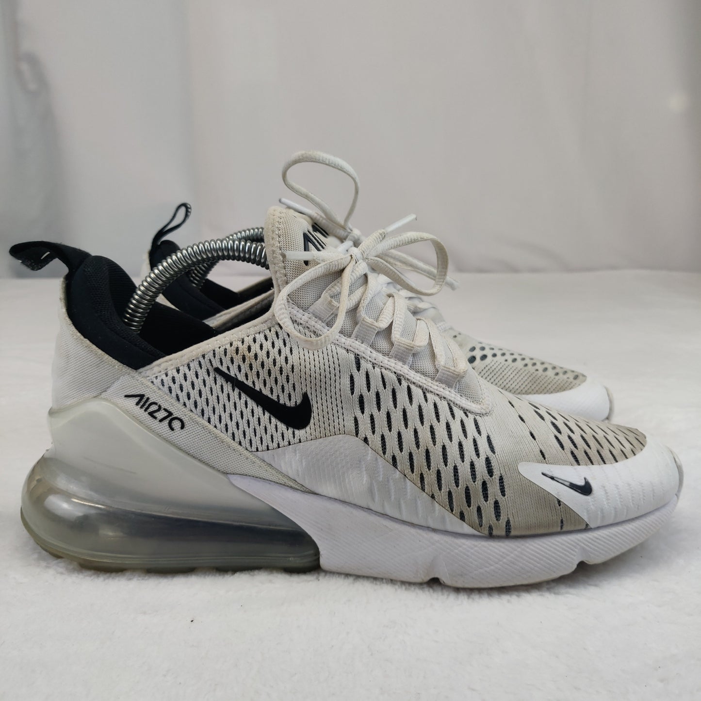 Nike Air Max 270 White Sneaker Trainers Men UK 7 - AH6789-100