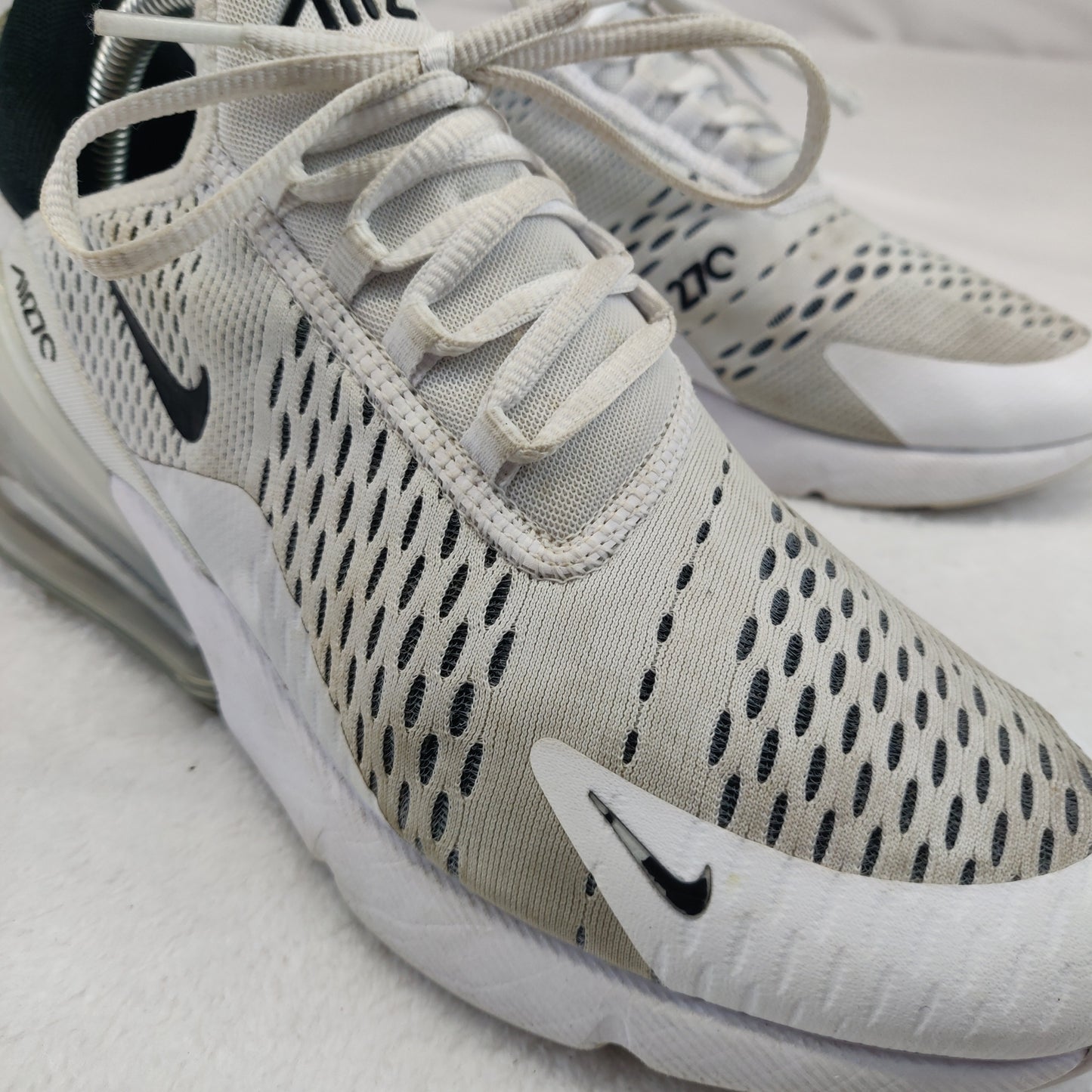 Nike Air Max 270 White Sneaker Trainers Men UK 7 - AH6789-100
