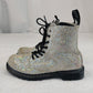 Dr. Martens 1460 AirWait Sliver Glitter Combat Boots Women UK 3