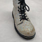 Dr. Martens 1460 AirWait Sliver Glitter Combat Boots Women UK 3