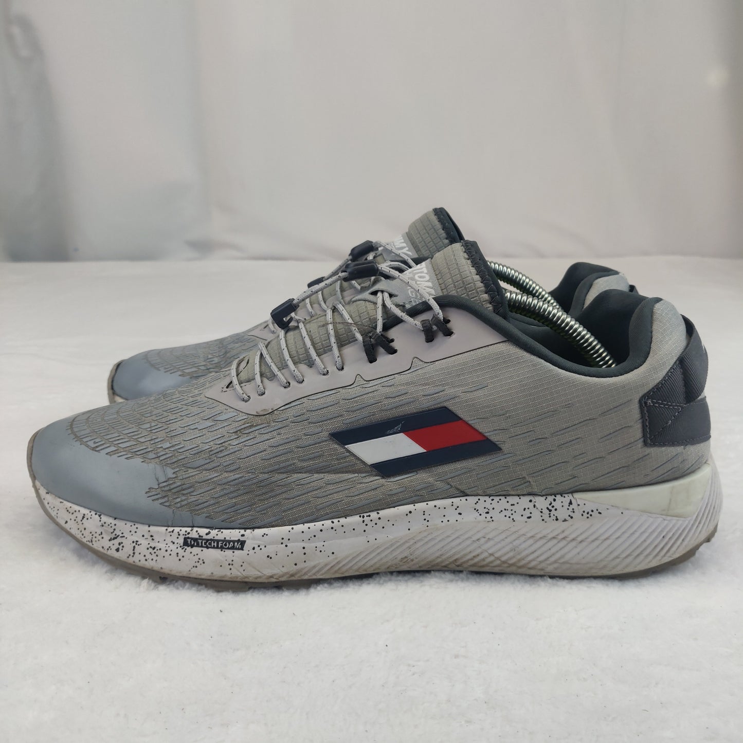 Tommy Hilfiger Sterling Grey TechFoam Sneaker Trainers Shoes Men UK 10