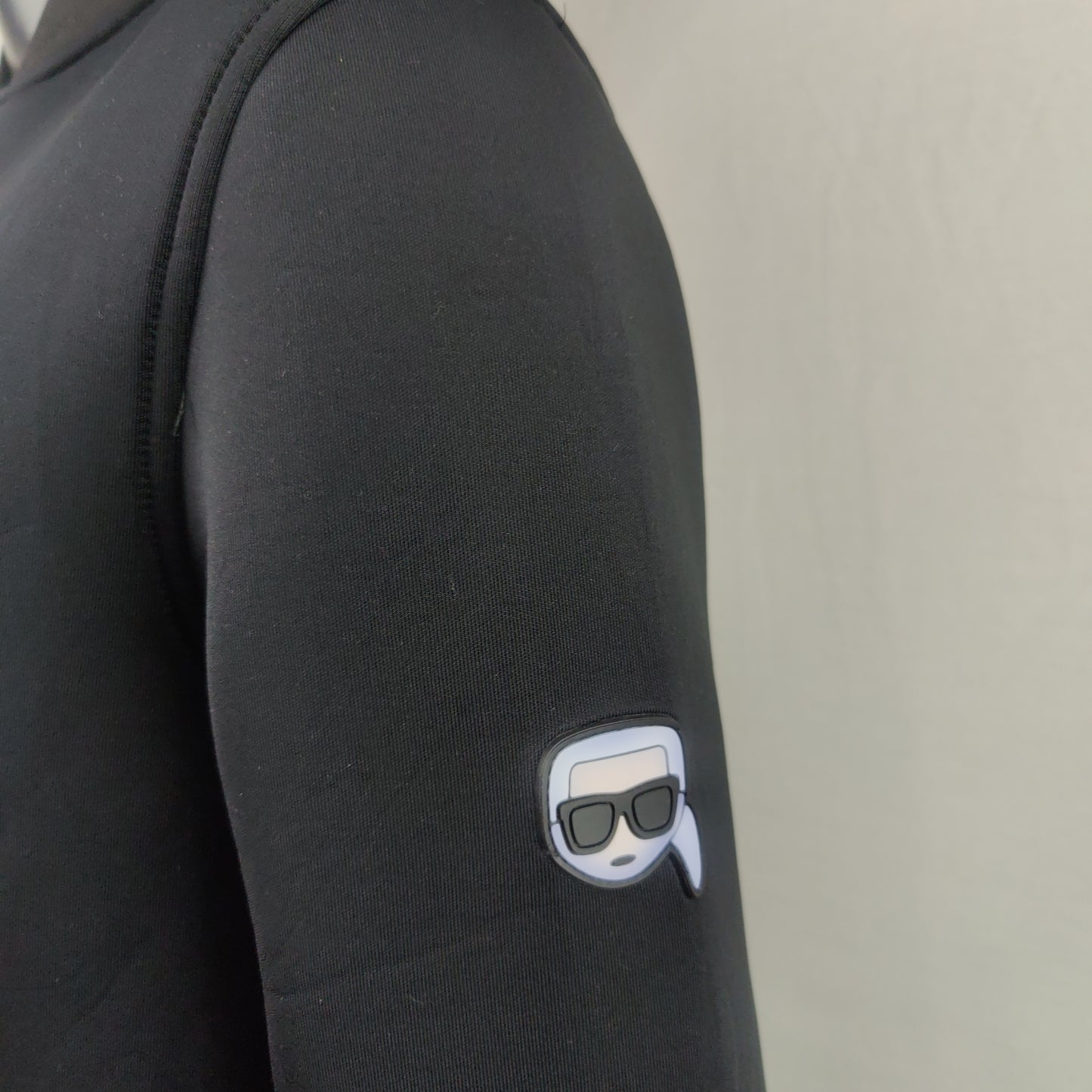 Karl Lagerfeld Black Soft  Shell Windbreaker Jacket Men Size Small