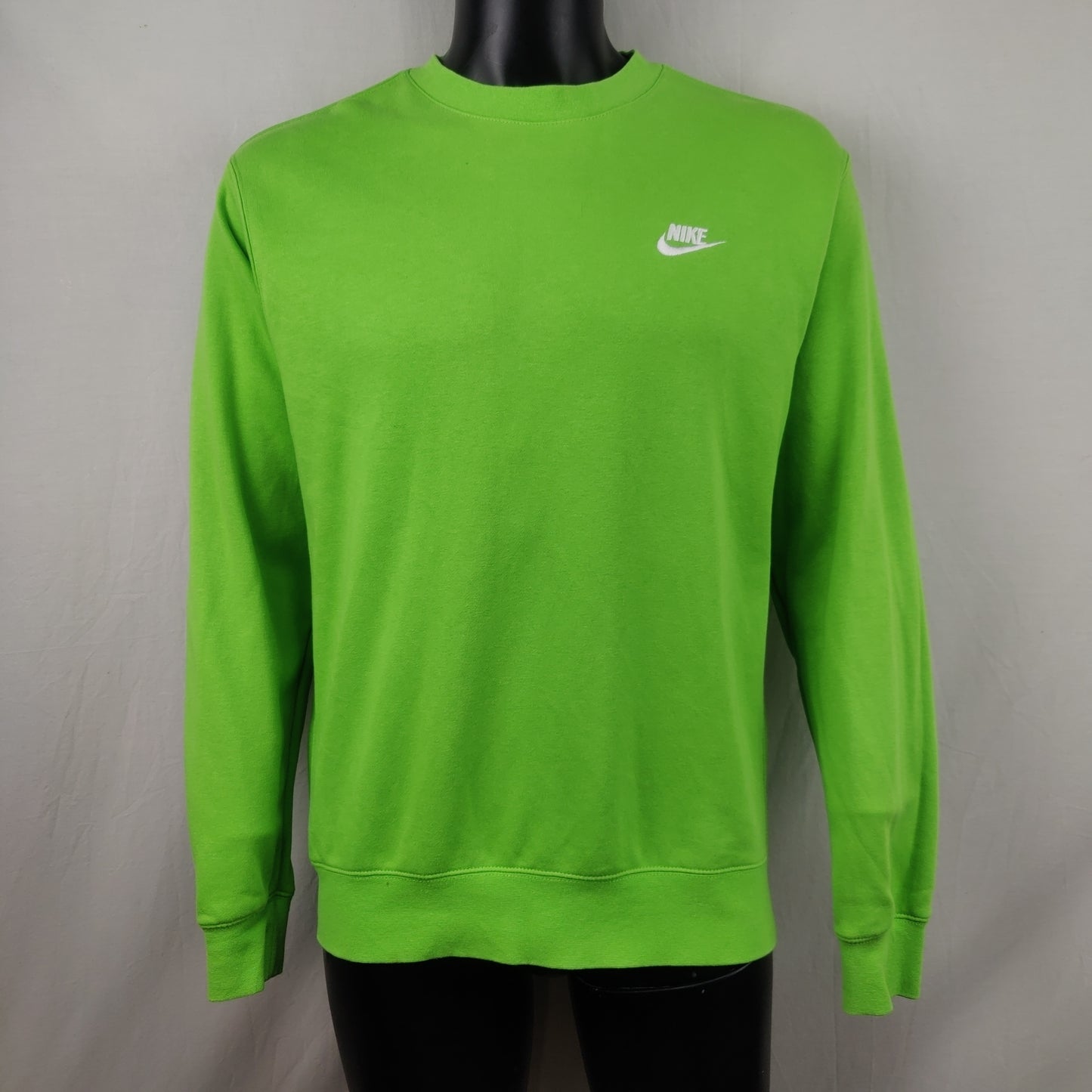 Nike Sportswear Green Crew Neck Pullover Sweatshirt Men Size Medium