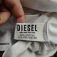 Diesel White Burgundy Long Sleeve Polo Shirt Men Medium