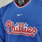 Nike Vintage Philadelphia Phillies MLB Blue Windbreaker Sweatshirt Men Size Large