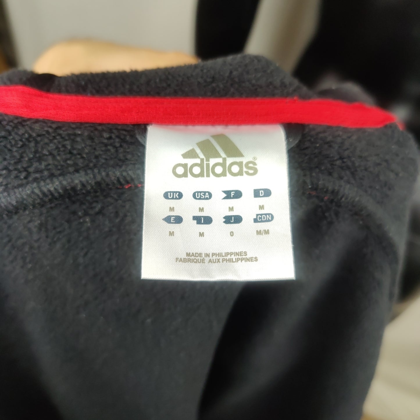 Adidas Torsion System Black Full Zip Hoodie Men Size Medium