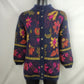 St Bernard Vintage Knit Cardigan Sweater Flower Women Size UK 10-12 Medium