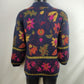 St Bernard Vintage Knit Cardigan Sweater Flower Women Size UK 10-12 Medium