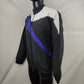 Reebok Vintage Black/White Windbreaker Track Jacket Men Size Small