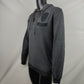 Diesel Dark Grey Cotton Knit Pullover Hoodie Men Size Small