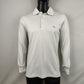 Burberry White Cotton Long Sleeve Polo Shirt Men Size Small
