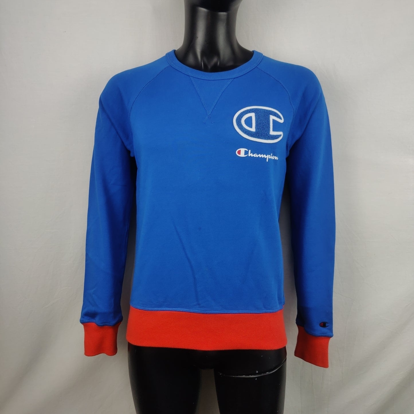 Champion Vintage 90's Blue Pullover Sweatshirt Men Size Small
