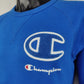 Champion Vintage 90's Blue Pullover Sweatshirt Men Size Small