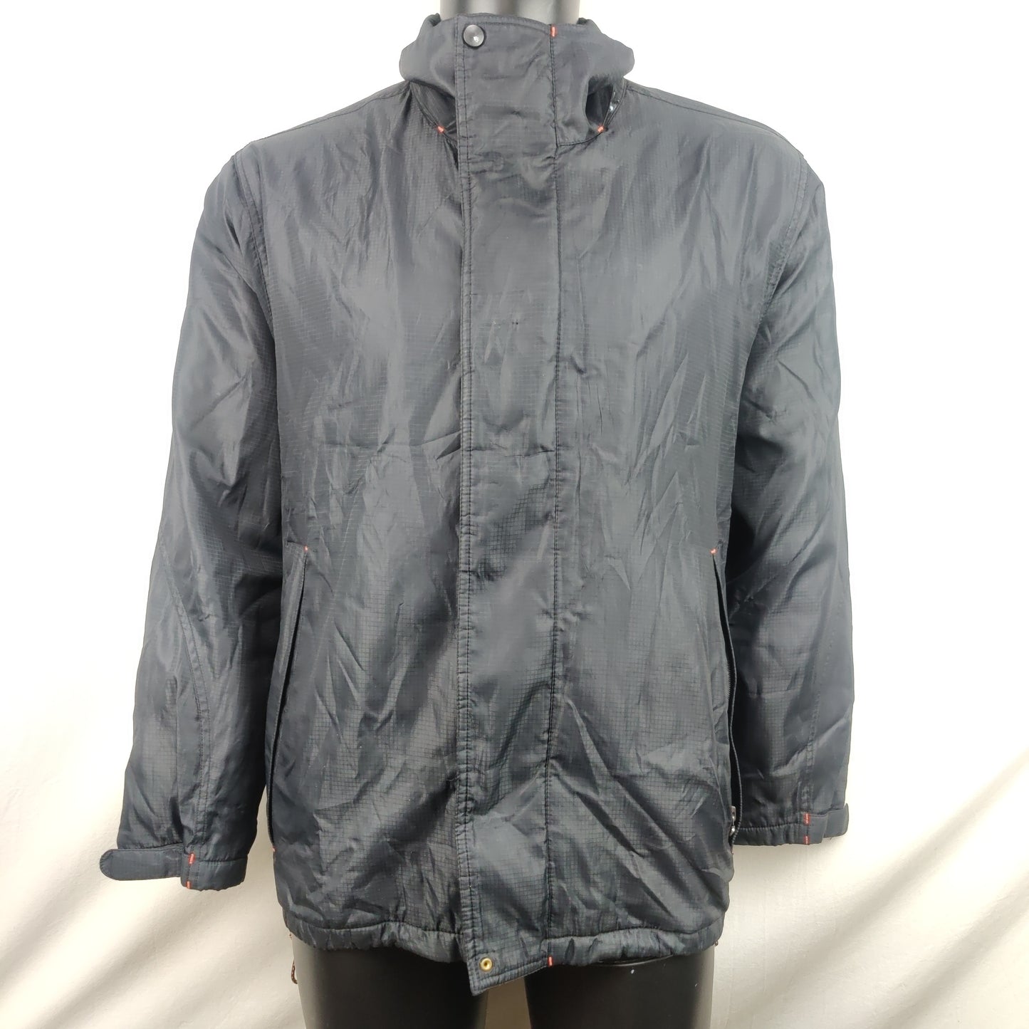 Timberland Vintage Navy Blue Waterproof Windbreaker Jacket Men Small