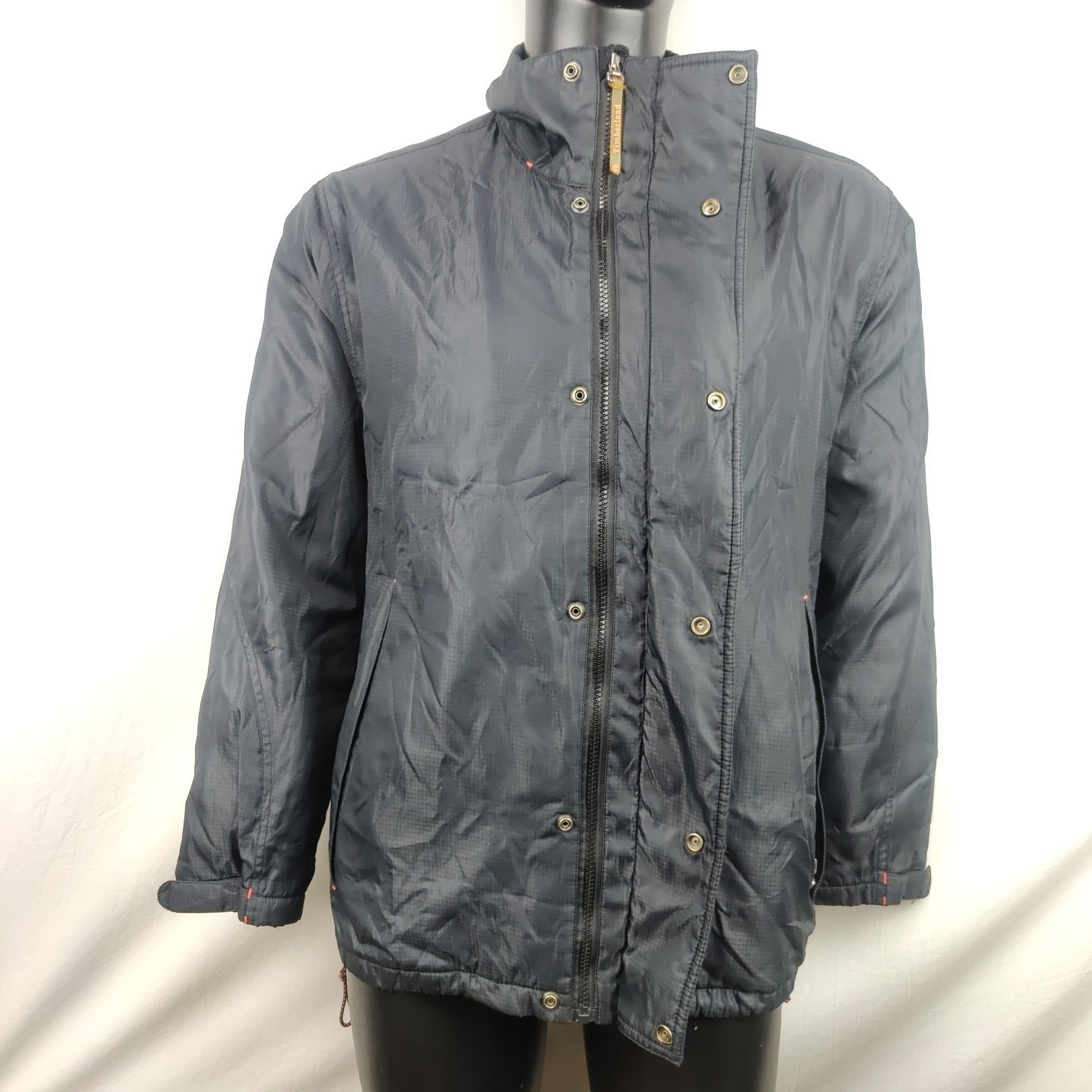 Timberland Vintage Navy Blue Waterproof Windbreaker Jacket Men Small