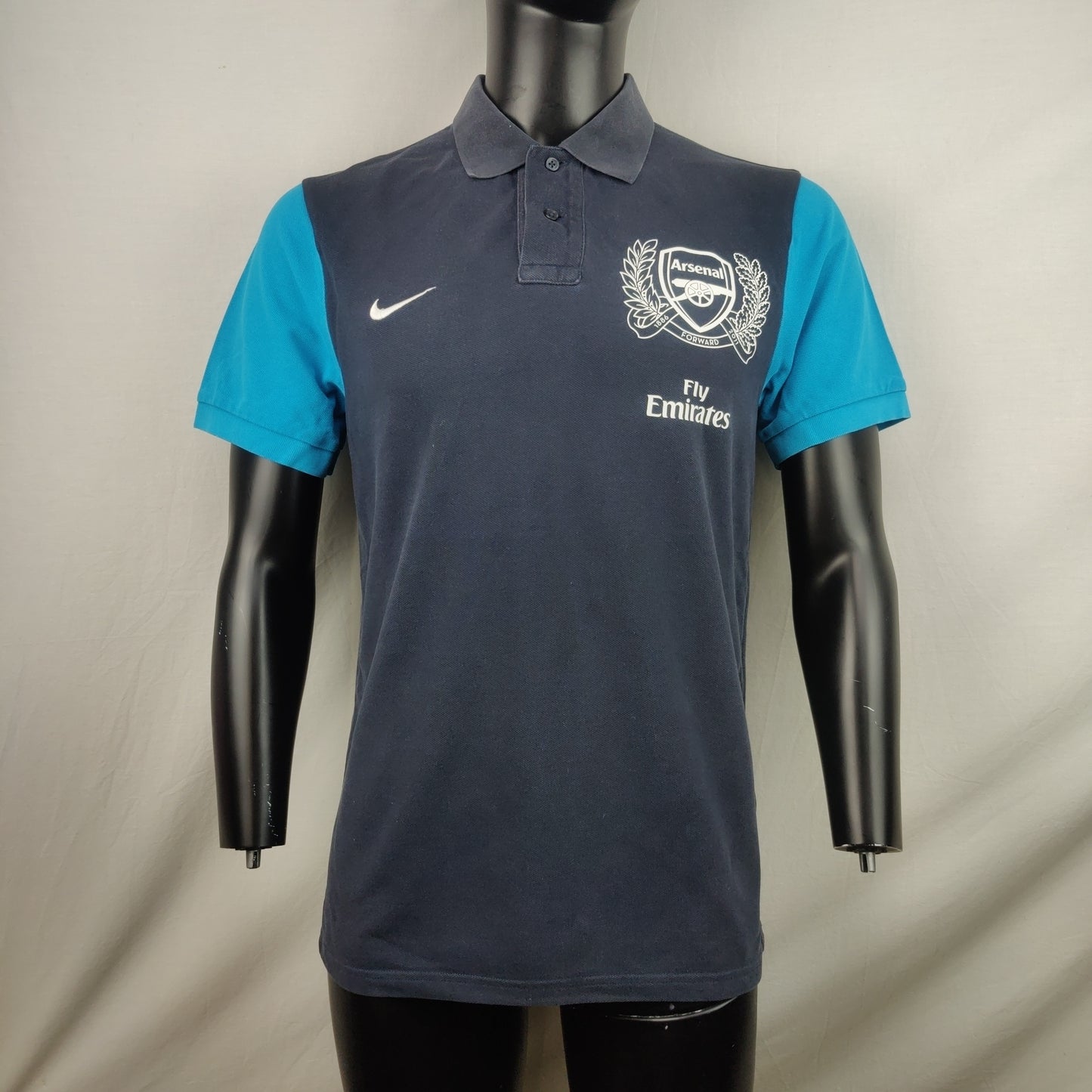 Arsenal Nike Navy Blue Polo Shirt Jersey Men Size Medium