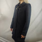 Pepe Jeans Vintage Black Wool Overcoat Jacket Coat Women Size Small