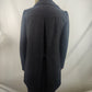 Pepe Jeans Vintage Black Wool Overcoat Jacket Coat Women Size Small